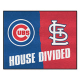 MLB House Divided - Cubs / Cardinals Rug 34 in. x 42.5 in.