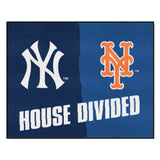 MLB House Divided - Yankees / Mets Rug 34 in. x 42.5 in.