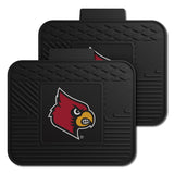 Louisville Cardinals Back Seat Car Utility Mats - 2 Piece Set