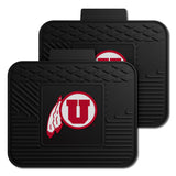 Utah Utes Back Seat Car Utility Mats - 2 Piece Set