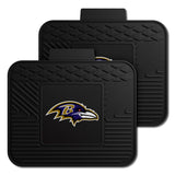 Baltimore Ravens Back Seat Car Utility Mats - 2 Piece Set