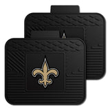 New Orleans Saints Back Seat Car Utility Mats - 2 Piece Set