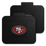San Francisco 49ers Back Seat Car Utility Mats - 2 Piece Set