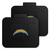 Los Angeles Chargers Back Seat Car Utility Mats - 2 Piece Set