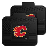 Calgary Flames Back Seat Car Utility Mats - 2 Piece Set