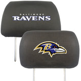 Baltimore Ravens Embroidered Head Rest Cover Set - 2 Pieces