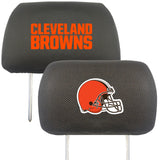 Cleveland Browns Embroidered Head Rest Cover Set - 2 Pieces