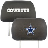 Dallas Cowboys Embroidered Head Rest Cover Set - 2 Pieces
