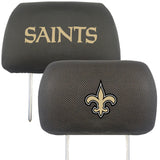 New Orleans Saints Embroidered Head Rest Cover Set - 2 Pieces