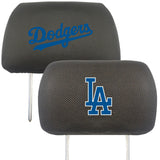 Los Angeles Dodgers Embroidered Head Rest Cover Set - 2 Pieces