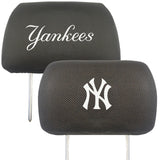 New York Yankees Embroidered Head Rest Cover Set - 2 Pieces
