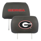 Georgia Bulldogs Embroidered Head Rest Cover Set - 2 Pieces