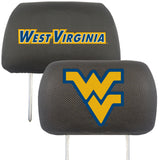 West Virginia Mountaineers Embroidered Head Rest Cover Set - 2 Pieces