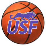 Sioux Falls Cougars Basketball Rug - 27in. Diameter