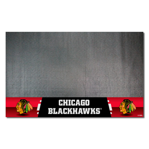 Chicago Blackhawks Vinyl Grill Mat - 26in. x 42in.