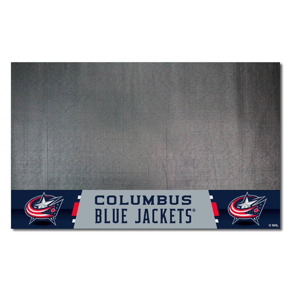 Columbus Blue Jackets Vinyl Grill Mat - 26in. x 42in.