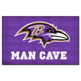 Baltimore Ravens Man Cave Ulti-Mat Rug - 5ft. x 8ft.