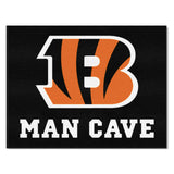 Cincinnati Bengals Man Cave All-Star Rug - 34 in. x 42.5 in.