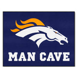 Denver Broncos Man Cave All-Star Rug - 34 in. x 42.5 in.