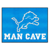 Detroit Lions Man Cave All-Star Rug - 34 in. x 42.5 in.