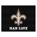 New Orleans Saints Man Cave All-Star Rug - 34 in. x 42.5 in.