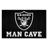 Las Vegas Raiders Man Cave Starter Mat Accent Rug - 19in. x 30in.