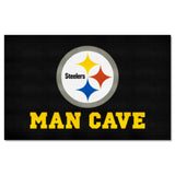 Pittsburgh Steelers Man Cave Ulti-Mat Rug - 5ft. x 8ft.
