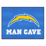 Los Angeles Chargers Man Cave All-Star Rug - 34 in. x 42.5 in.