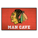 Chicago Blackhawks Man Cave Starter Mat Accent Rug - 19in. x 30in.
