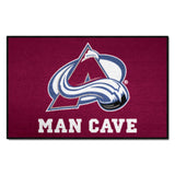 Colorado Avalanche Man Cave Starter Mat Accent Rug - 19in. x 30in.