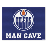 Edmonton Oilers Oilers Man Cave All-Star Rug - 34 in. x 42.5 in.