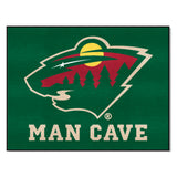 Minnesota Wild Man Cave All-Star Rug - 34 in. x 42.5 in.