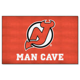 New Jersey Devils Man Cave Ulti-Mat Rug - 5ft. x 8ft.