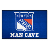New York Rangers Man Cave Starter Mat Accent Rug - 19in. x 30in.