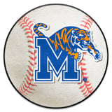 Memphis Tigers Baseball Rug - 27in. Diameter