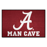 Alabama Crimson Tide Man Cave Starter Mat Accent Rug - 19in. x 30in.