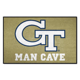 Georgia Tech Yellow Jackets Man Cave Starter Mat Accent Rug - 19in. x 30in., GT
