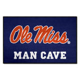 Ole Miss Rebels Man Cave Starter Mat Accent Rug - 19in. x 30in.