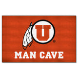 Utah Utes Man Cave Ulti-Mat Rug - 5ft. x 8ft.