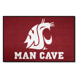 Washington State Cougars Man Cave Starter Mat Accent Rug - 19in. x 30in.