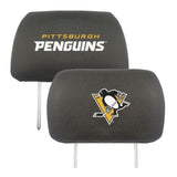 Pittsburgh Penguins Embroidered Head Rest Cover Set - 2 Pieces