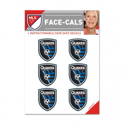 San Jose Earthquakes Tattoo Face Cals Special Order