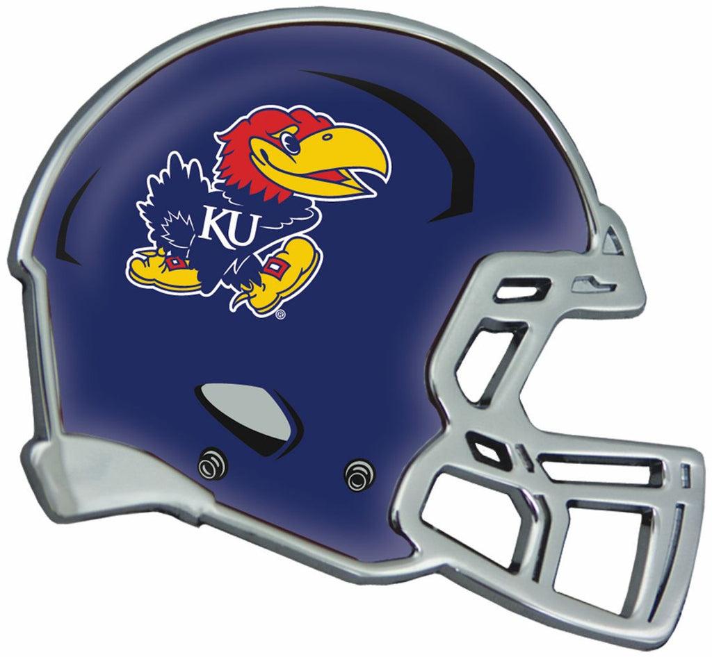 Kansas Jayhawks Auto Emblem - Helmet