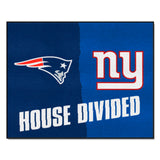 NFL House Divided - Patriots / Giants Rug 34 in. x 42.5 in.