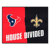 NFL House Divided - Texans / Saints Rug 34 in. x 42.5 in.