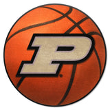 Purdue Boilermakers Basketball Rug - 27in. Diameter, P Logo