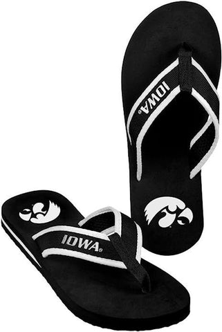 Iowa Hawkeyes Flip Flop - Men Contour - (1 Pair) - XL