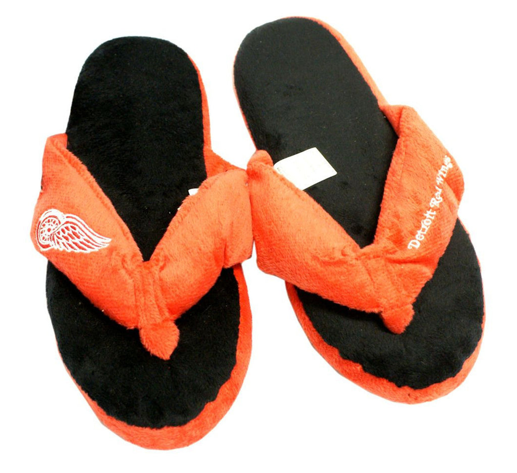 Detroit Red Wings Slipper - Women Thong Flip Flop - (1 Pair) - L