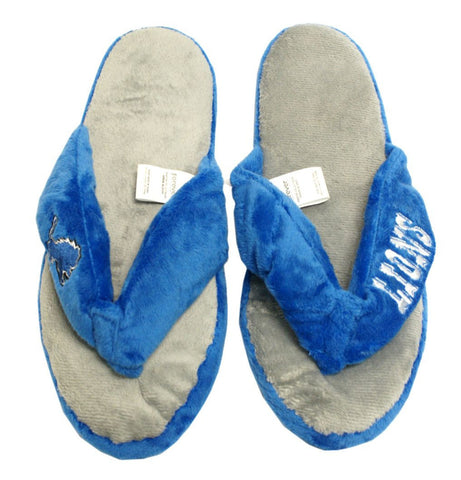 Detroit Lions Slipper - Women Thong Flip Flop - (1 Pair) - L