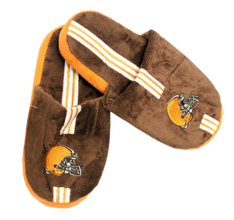 Cleveland Browns Slipper - Youth 8-16 Size 5-6 Stripe - (1 Pair) - L
